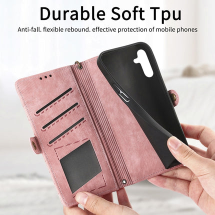 Geometric Zipper Wallet Side Buckle Leather Phone Case, For Samsung Galaxy A52 5G, For Samsung Galaxy A32 5G, For Samsung Galaxy S21 5G, For Samsung Galaxy S21+ 5G