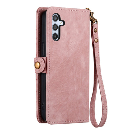Geometric Zipper Wallet Side Buckle Leather Phone Case, For Samsung Galaxy A14 5G, For Samsung Galaxy S20 FE, For Samsung Galaxy M33, For Samsung Galaxy M23