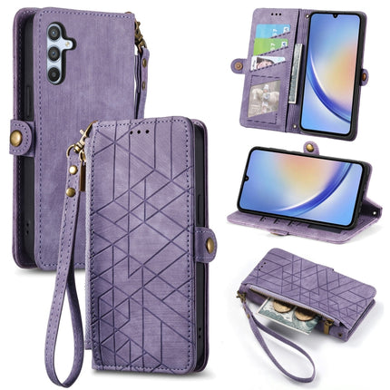 Geometric Zipper Wallet Side Buckle Leather Phone Case, Samsung Galaxy A05s, For Samsung Galaxy A25 5G, For Samsung Galaxy S23 FE 5G, For Samsung Galaxy A24 4G