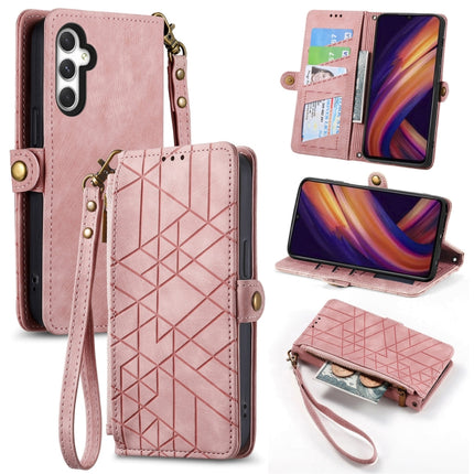 Geometric Zipper Wallet Side Buckle Leather Phone Case, Samsung Galaxy A05s, For Samsung Galaxy A25 5G, For Samsung Galaxy S23 FE 5G, For Samsung Galaxy A24 4G