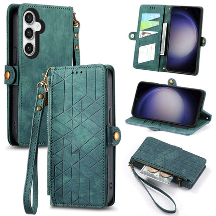 Geometric Zipper Wallet Side Buckle Leather Phone Case, Samsung Galaxy A05s, For Samsung Galaxy A25 5G, For Samsung Galaxy S23 FE 5G, For Samsung Galaxy A24 4G