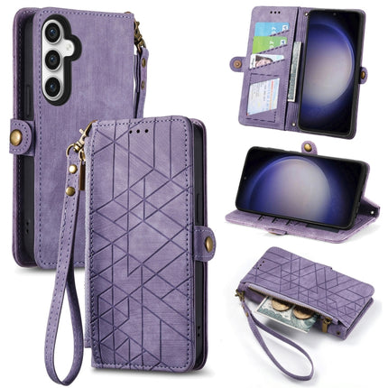 Geometric Zipper Wallet Side Buckle Leather Phone Case, Samsung Galaxy A05s, For Samsung Galaxy A25 5G, For Samsung Galaxy S23 FE 5G, For Samsung Galaxy A24 4G