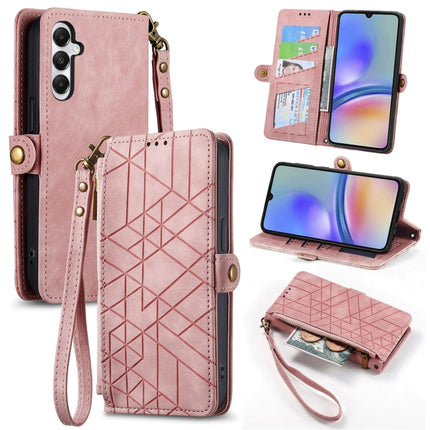 Geometric Zipper Wallet Side Buckle Leather Phone Case, Samsung Galaxy A05s, For Samsung Galaxy A25 5G, For Samsung Galaxy S23 FE 5G, For Samsung Galaxy A24 4G