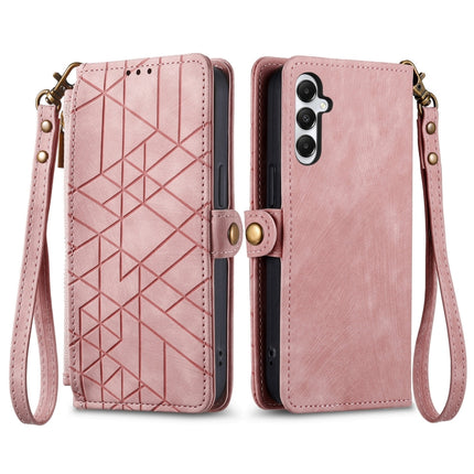 Geometric Zipper Wallet Side Buckle Leather Phone Case, Samsung Galaxy A05s, For Samsung Galaxy A25 5G, For Samsung Galaxy S23 FE 5G, For Samsung Galaxy A24 4G