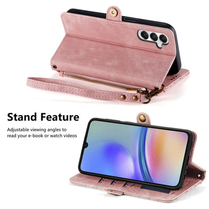 Geometric Zipper Wallet Side Buckle Leather Phone Case, Samsung Galaxy A05s, For Samsung Galaxy A25 5G, For Samsung Galaxy S23 FE 5G, For Samsung Galaxy A24 4G