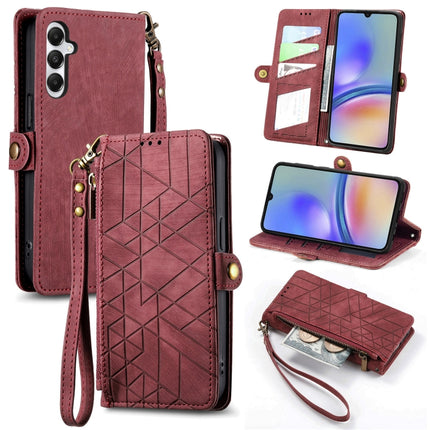 Geometric Zipper Wallet Side Buckle Leather Phone Case, Samsung Galaxy A05s, For Samsung Galaxy A25 5G, For Samsung Galaxy S23 FE 5G, For Samsung Galaxy A24 4G