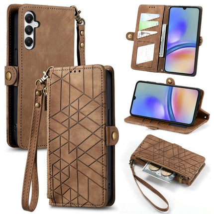 Geometric Zipper Wallet Side Buckle Leather Phone Case, Samsung Galaxy A05s, For Samsung Galaxy A25 5G, For Samsung Galaxy S23 FE 5G, For Samsung Galaxy A24 4G