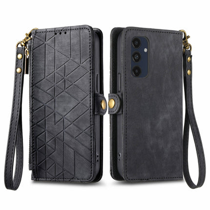 Geometric Zipper Wallet Side Buckle Leather Phone Case, For Samsung Galaxy S25 Ultra 5G, For Samsung Galaxy C55, For Samsung Galaxy M55, For Samsung Galaxy A55 5G
