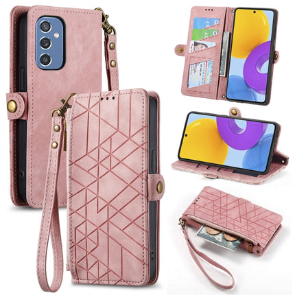 Geometric Zipper Wallet Side Buckle Leather Phone Case, For Samsung Galaxy A13 4G, For Samsung Galaxy M52 5G, For Samsung Galaxy S22 Ultra 5G, For Samsung Galaxy S22+ 5G
