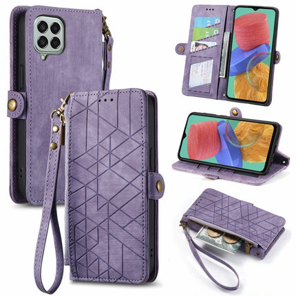 Geometric Zipper Wallet Side Buckle Leather Phone Case, For Samsung Galaxy A14 5G, For Samsung Galaxy S20 FE, For Samsung Galaxy M33, For Samsung Galaxy M23