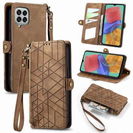 Geometric Zipper Wallet Side Buckle Leather Phone Case, For Samsung Galaxy A14 5G, For Samsung Galaxy S20 FE, For Samsung Galaxy M33, For Samsung Galaxy M23