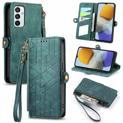 Geometric Zipper Wallet Side Buckle Leather Phone Case, For Samsung Galaxy A14 5G, For Samsung Galaxy S20 FE, For Samsung Galaxy M33, For Samsung Galaxy M23