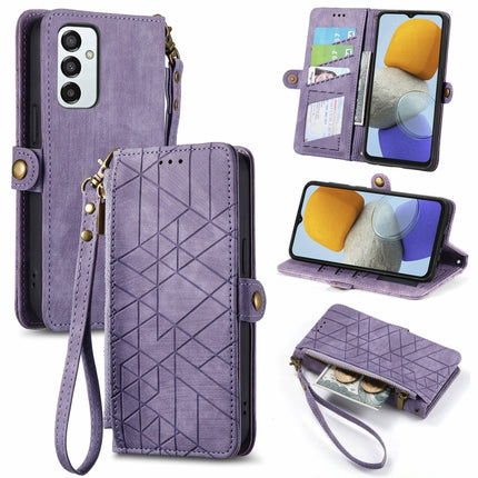 Geometric Zipper Wallet Side Buckle Leather Phone Case, For Samsung Galaxy A14 5G, For Samsung Galaxy S20 FE, For Samsung Galaxy M33, For Samsung Galaxy M23
