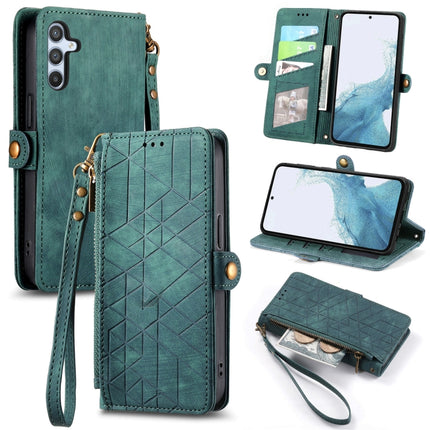 Geometric Zipper Wallet Side Buckle Leather Phone Case, For Samsung Galaxy A56 5G, For Samsung Galaxy A36 5G, For Samsung Galaxy S25 5G, For Samsung Galaxy S25+ 5G