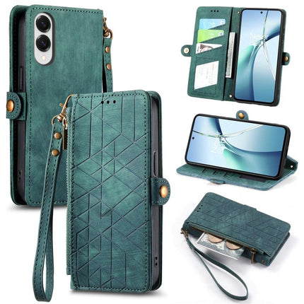 Geometric Zipper Wallet Side Buckle Leather Phone Case, For Samsung Galaxy S26 Edge 5G, For Samsung Galaxy A57 5G, For Samsung Galaxy A37 5G, For Samsung Galaxy S25 Edge 5G