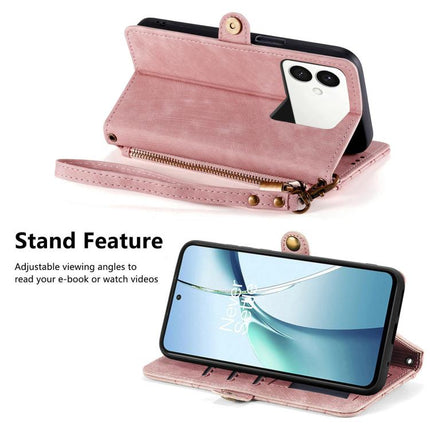 Geometric Zipper Wallet Side Buckle Leather Phone Case, For Samsung Galaxy S26 Edge 5G, For Samsung Galaxy A57 5G, For Samsung Galaxy A37 5G, For Samsung Galaxy S25 Edge 5G
