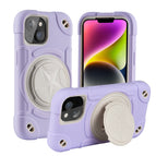 For iPhone 14 / Rero Purple+White