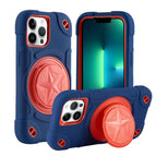 For iPhone 13 Pro Max / Navy+Red
