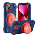 For iPhone 13 / Navy+Red