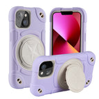 For iPhone 13 / Rero Purple+White