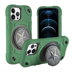 For iPhone 12 Pro Max / Dunkelgrün+Schwarz