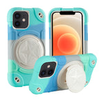 For iPhone 12 / Camouflage Grün