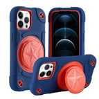 For iPhone 12 Pro / Navy+Red