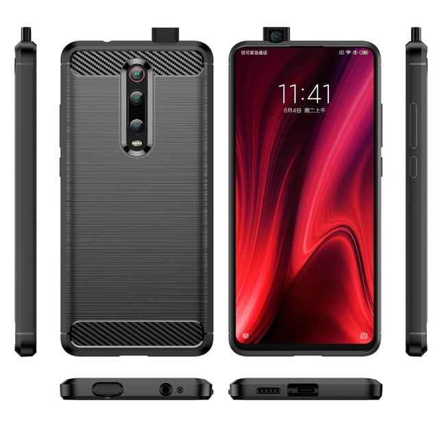Brushed Texture Carbon Fiber TPU Case for Xiamo Redmi K20 / K20 Pro, For Xiaomi Redmi K20 / K20 Pro