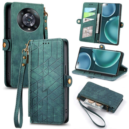 Geometric Zipper Wallet Side Buckle Leather Phone Case, For Honor Magic4 Pro, For Honor Magic4, For Honor X30, For Honor 60 Pro