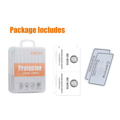 2pcs ENKAY Hat-Prince 9H Rear Camera Lens Tempered Glass Film, For iPhone 16e, For iPhone 15 Pro / 15 Pro Max, For iPhone 15 / 15 Plus, For iPhone 16 Pro / 16 Pro Max, For iPhone 16 / 16 Plus