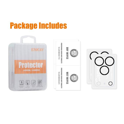 2pcs ENKAY Hat-Prince 9H Rear Camera Lens Tempered Glass Film, For iPhone 18 Pro, For iPhone 18 Pro Max, For iPhone 17 Pro Max, For iPhone 17 Pro, For iPhone 17, For iPhone Air, For iPhone 16 Pro / 16 Pro Max, For iPhone 16 / 16 Plus                   ...
