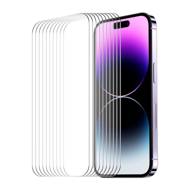 10pcs ENKAY 0.26mm 9H 2.5D High Aluminum-silicon Tempered Glass Film, For iPhone 17e / 16e, For iPhone 16 Pro Max, For iPhone 16 Pro, For iPhone 16 Plus, For iPhone 16, For iPhone 15 Pro Max, For iPhone 15 Pro, For iPhone 15 Plus, For iPhone 15