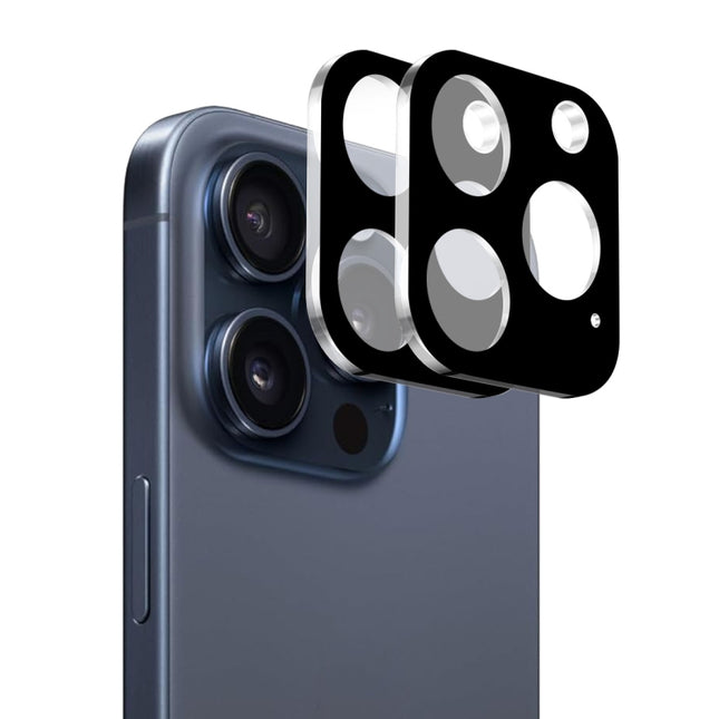 2pcs ENKAY Hat-Prince 9H Rear Camera Lens Tempered Glass Film, For iPhone 16 Pro / 16 Pro Max, For iPhone 16 / 16 Plus, For iPhone 15 Pro / 15 Pro Max, For iPhone 15 / 15 Plus