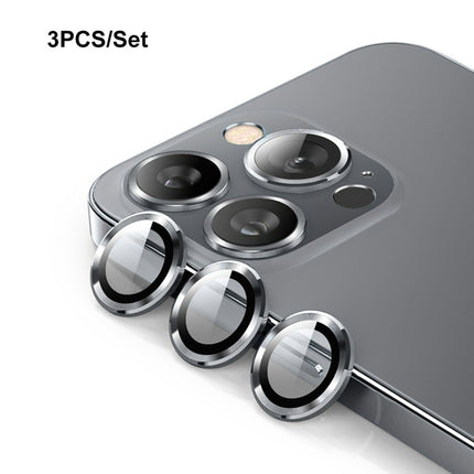 ENKAY 9H Rear Lens Aluminium Alloy Tempered Glass Film, For iPhone 15 Pro / 15 Pro Max