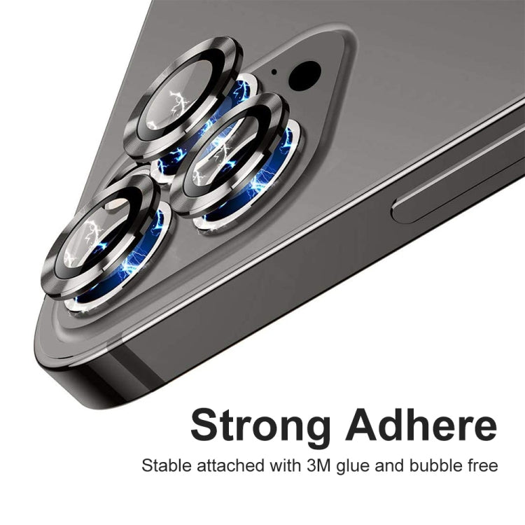 ENKAY 9H Rear Lens Aluminium Alloy Tempered Glass Film, For iPhone 15 Pro / 15 Pro Max