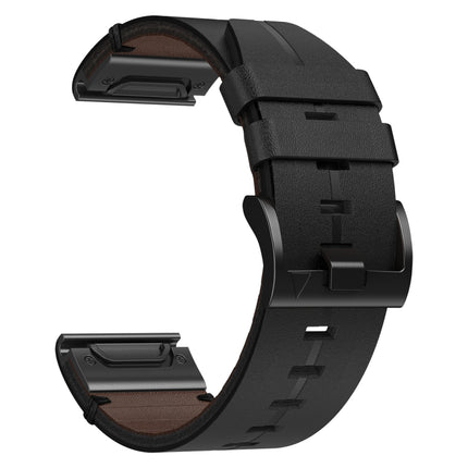 Leather Textured 22mm Watch Band, For Garmin Approach S62, For Garmin Fenix 6 Pro GPS, For Garmin Fenix 5, For Garmin Fenix 5 Plus, For Garmin Instinct, For Garmin Fenix 6 GPS, For Garmin Fenix 6 Sapphire GPS, For Garmin Forerunner 945                 ...