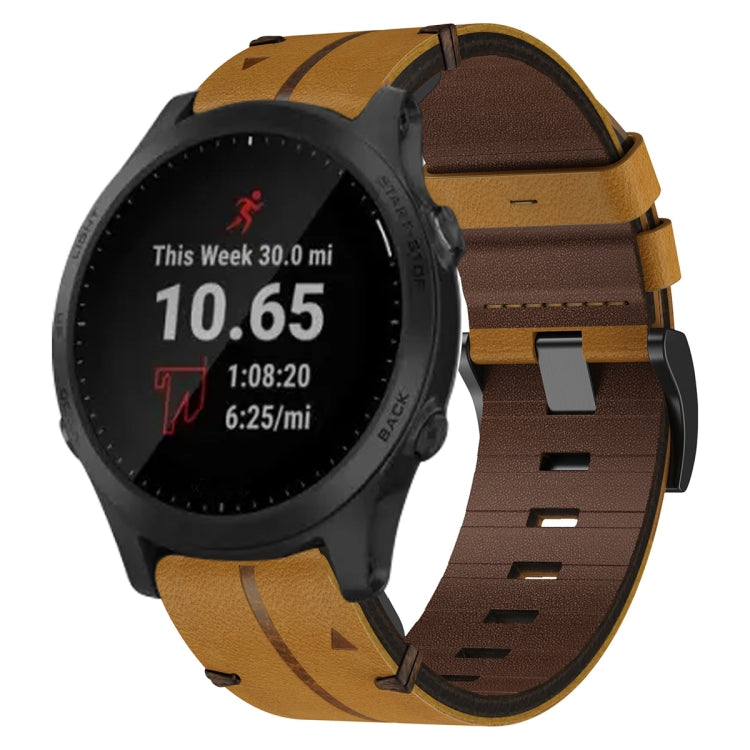 Leather Textured 22mm Watch Band
