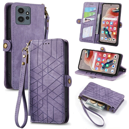Geometric Zipper Wallet Side Buckle Leather Phone Case, For Xiaomi Redmi Note 12 5G, For Xiaomi Redmi 12C, For Xiaomi Redmi A1, For Xiaomi Redmi Note 11T Pro