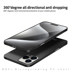 MOFI Frosted PC Ultra-thin Hard Phone Case, For iPhone 16 Pro Max, For iPhone 16 Pro, For iPhone 16 Plus, For iPhone 16, iPhone 16e, For iPhone 15 Pro Max