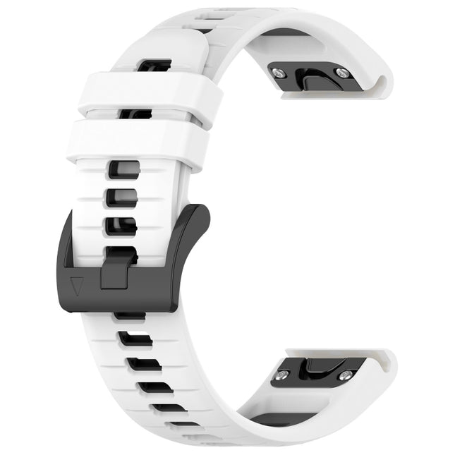 Sports Two-Color 26mm Silicone Watch Band, For Garmin Fenix 8 AMOLED 51mm, For Garmin Fenix 7X Pro 51mm