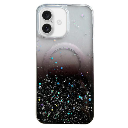 Glitter MagSafe Hybrid Clear TPU Phone Case, For iPhone 16 Pro Max, For iPhone 16 Pro, For iPhone 16 Plus, For iPhone 16