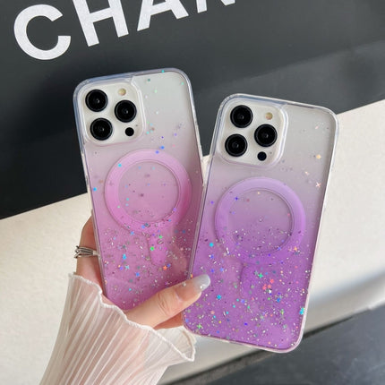 Glitter MagSafe Hybrid Clear TPU Phone Case, For iPhone 15 Pro Max, For iPhone 15 Pro, For iPhone 15 Plus, For iPhone 15