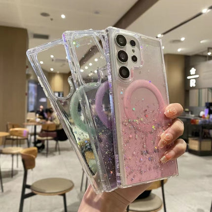 Magsafe Glitter TPU Phone Protective Case, For Samsung Galaxy S23 Ultra 5G, For Samsung Galaxy S23+ 5G, For Samsung Galaxy S23 5G, For Samsung Galaxy S22 Ultra 5G