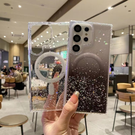 Magsafe Glitter TPU Phone Protective Case, For Samsung Galaxy S23 Ultra 5G, For Samsung Galaxy S23+ 5G, For Samsung Galaxy S23 5G, For Samsung Galaxy S22 Ultra 5G