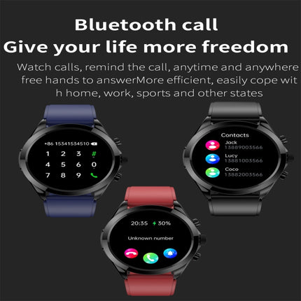 ET440 1.39 inch Color Screen Smart Silicone Strap Watch,Support Heart Rate / Blood Pressure / Blood Oxygen / Blood Glucose Monitoring