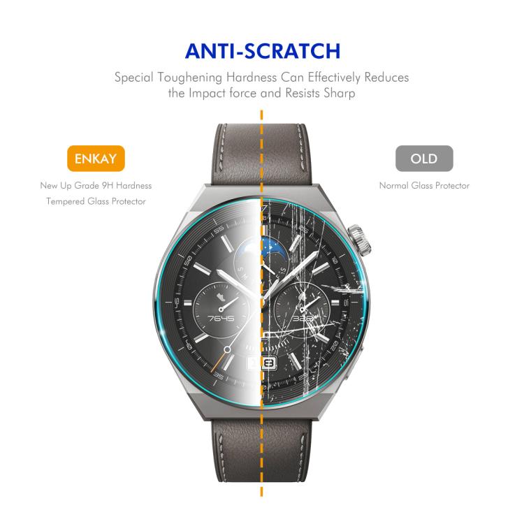 2pcs ENKAY 0.2mm 9H Tempered Glass Screen Protector Watch Film, For Samsung Galaxy Watch Ultra 47mm / Ultra 2025, For Samsung Galaxy Watch8 44mm, For Samsung Galaxy Watch8 40mm, For Samsung Galaxy Watch6 Classic / Ultra 47mm����������������������������...