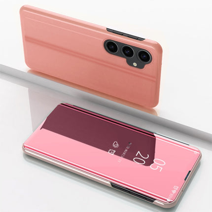 Plated Mirror Horizontal Flip Leather Phone Case with Holder, For Galaxy A05s, For Galaxy A25 Global, For Galaxy S23 FE 5G