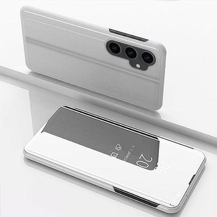 Plated Mirror Horizontal Flip Leather Phone Case with Holder, For Galaxy A05s, For Galaxy A25 Global, For Galaxy S23 FE 5G