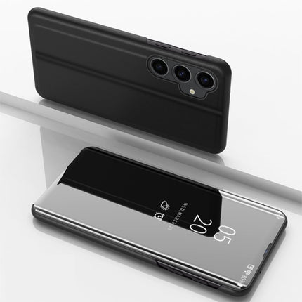 Plated Mirror Horizontal Flip Leather Phone Case with Holder, For Galaxy A05s, For Galaxy A25 Global, For Galaxy S23 FE 5G