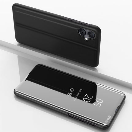 Plated Mirror Horizontal Flip Leather Phone Case with Holder, For Galaxy A16 5G, For Galaxy A06 4G, For Galaxy S24 FE 5G, For Galaxy M55